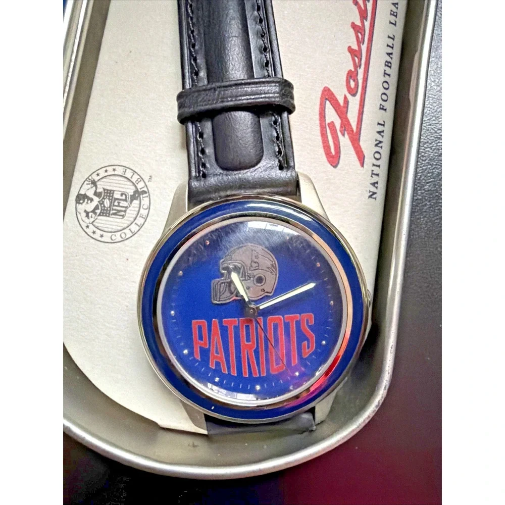1994 Fossil NFL Patriots Limited Edition Watch